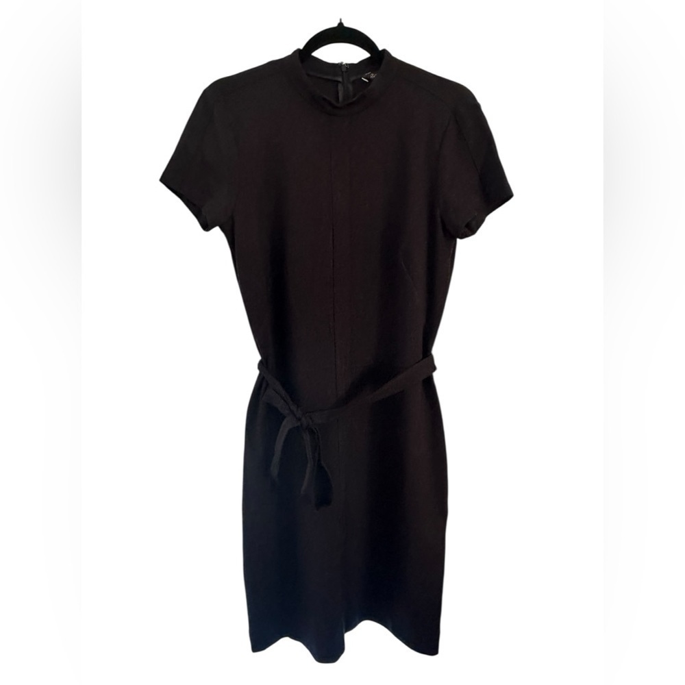 Brooks Brothers Black belted dress size 8